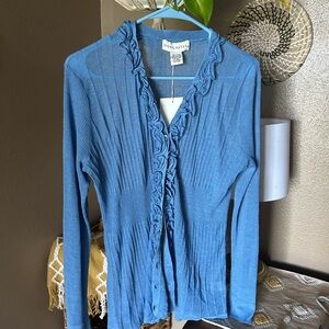 Doncaster Blue Knit Cardigan